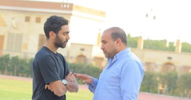 صور.. حسين الشحات يعود لتدريبات المقاصة