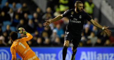 ريال مدريد يتفوق على سيلتا فيجو بهدف بنزيما فى الشوط الأول.. فيديو