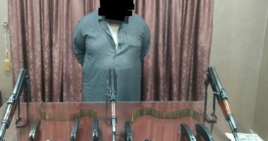 ضبط تاجر سلاح بالدقهلية وبحوزته 3 بنادق آلية وطبنجتين و 130طلقة