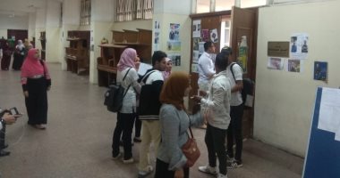 إقبال كثيف للطلاب فى أول أيام انتخابات الاتحادات الطلابية بجامعة بنها
