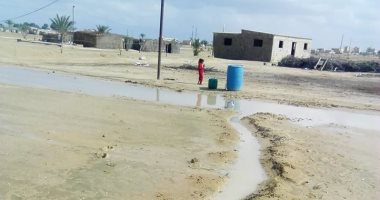 سقوط أمطار متوسطة على كافة مناطق شمال سيناء