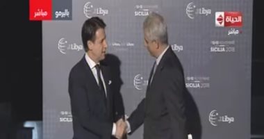 شاهد.."الحياة اليوم" يعرض فيديو استقبال رئيس الوزراء الإيطالى لوفود مؤتمر باليرمو