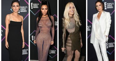 الأبيض والأسود يسيطران على فساتين النجمات فى حفل People's Choice Awards 2018