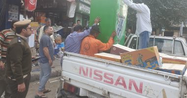 شرطة المرافق تشن حملة مكبرة لرفع الإشغالات بشوارع طنطا