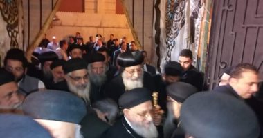 وصول البابا تواضروس كنيسة مارجرجس بالإسكندرية للاحتفال باليوبيل الذهبى