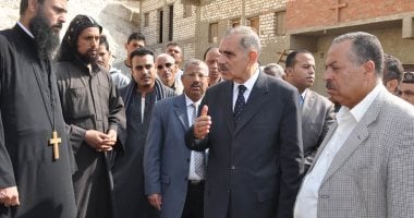 محافظ أسيوط يتفقد أعمال إزالة آثار الأمطار بدير الأمير تادرس الشطبى