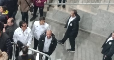 صور.. المنتخب الأولمبى فى استاد برج العرب لحضور مباراة مصر وتونس