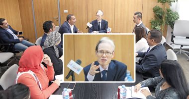 فى أول ندوة مع صحيفة مصرية منذ تولى منصبه.. سفير اليابان لـ«اليوم السابع»: إصلاحات القاهرة الاقتصادية شجاعة.. ماساكى نوكى يؤكد: شركاتنا مهتمة بالسوق المصرى وإمكانياته.. واستقرار مصر ورخاؤها يصب فى مصلحة العالم 