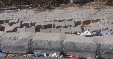 قارئة تشكو من تهالك الأرصفة بالتجمع الثالث فى القاهرة الجديدة