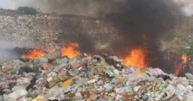 مقلب نفايات وقمامة خلف مدينة الموظفين بحلوان والأهالى يستغيثون