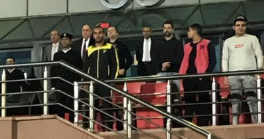 صور ..حضور كرم كردى وجهاز  أجيرى مباراة منتخب مصر الأوليمبى وتونس 