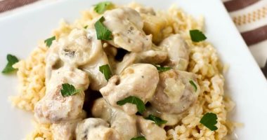 طريقة عمل الأرز بالماشروم من المطبخ اللبنانى