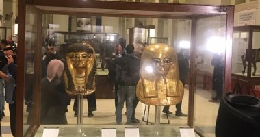شاهد.. مجموعة يويا وتويا بعد عرضها بالمتحف المصرى بالتحرير