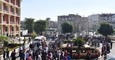 جامعة سوهاج تجرى أول خطة للإخلاء في حالات الطوارئ 
