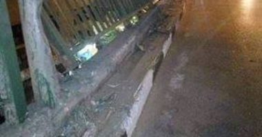 صور.. قارىء يحذر من ميل وتهالك سور محور صفط اللبن