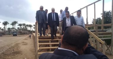 محافظ جنوب سيناء يتابع استعدادت استضافة أمم أفريقيا للكرة الشاطئية.. صور