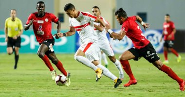 الزمالك والداخلية 1 / 1 بعد 15 دقيقة