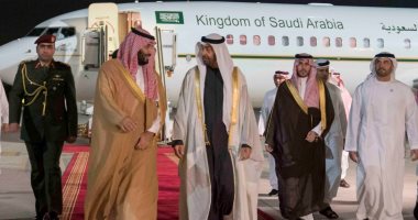 ولى عهد أبوظبى الشيخ محمد بن زايد يستقبل ولى العهد السعودى