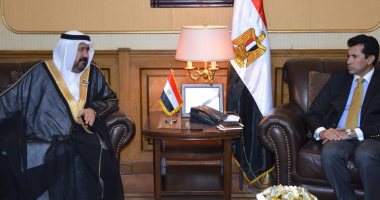 وزير الرياضة يستقبل رئيس الاتحاد العربى للاستثمار والتطوير العقارى