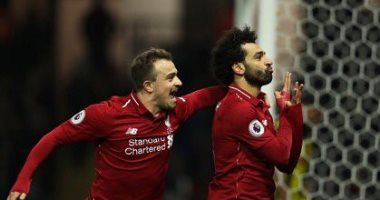 احتفال محمد صلاح على طريقة راموس يثير الجدل فى إنجلترا.. فيديو وصور
