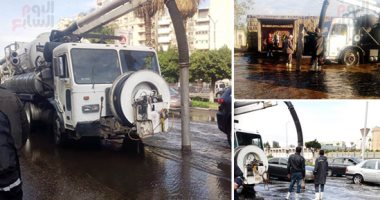 الجيزة تدفع بـ 50 سيارة لشفط مياه الأمطار وترفع درجات الاستعداد لطقس الغد