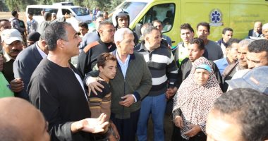 محافظ المنوفية يتفقد موقع غرق قارب بشتامى بالشهداء.. صور