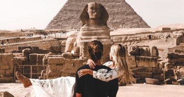 "عظمة أم الدنيا" .. 7 صور توثق زيارة "مارى" و"جاك سنو" لمعالم مصر 