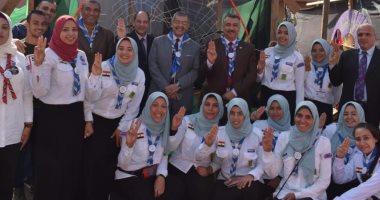افتتاح المهرجان الارشادى الثامن للجوالات بجامعة بنها 