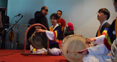 شاهد عرض الطبول الكورية الجنوبية بفعاليات اليوم الثقافى بالأقصر