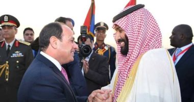 ولى العهد السعودى يبعث ببرقية شكر للرئيس السيسى