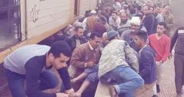 مصرع شخص فى اصطدام قطار بدراجة نارية فى أوسيم 
