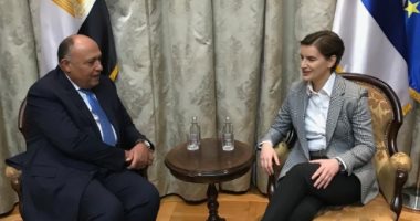رئيسة وزراء صربيا تستقبل سامح شكرى لبحث القضايا ذات الاهتمام المشترك
