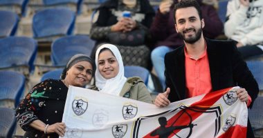 صور.. جمهور الزمالك يساند الزمالك أمام الاتحاد السكندري