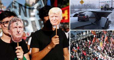 صور.. العالم هذا الصباح.. انهيارات أرضية فى ألاسكا بعد زلزال عنيف بقوة 7 درجات.. تواصل الاحتجاجات بالأرجنتين احتجاجا على سياسات مجموعة العشرين.. تحطم طائرة صغيرة فى حى سكنى بالبرازيل
