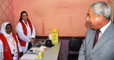 محافظ أسوان يعطى إشارة البدء لفعاليات 100 مليون صحة