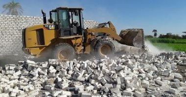 المنيا تزيل 1453 حالة تعدى على 47 فدان للأراضى الزراعية الخاصة