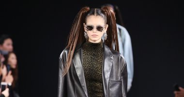صور.. كايا جربر تخطف الأنظار بمشاركتها فى عرض أزياء Alexander Wang