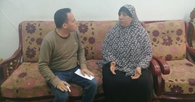 أرملة ببنى سويف تطالب بإعادة بناء منزلها المحترق وشراء جهاز عرس ابنتها