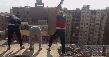 إزاله مجمع سكنى مخالف فى أوسيم وبرج متصدع ببولاق الدكرور