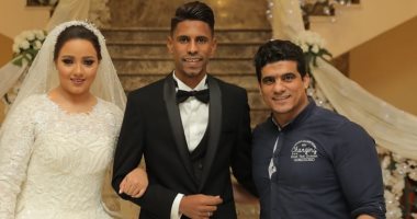 صلاح ريكو نجم المقاصة يحتفل بزفافه في حضور نجوم الكرة
