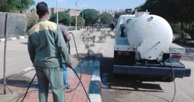 مجلس مدينة الأقصر يواصل حملات النظافة اليومية والغسيل والكنس للشوارع