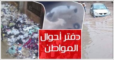 دفتر أحوال المواطن.. انتشار الكلاب الضالة بشارع الإخشيد بمنيل الروضة.. ومناشدة بتوصيل الغاز بمطار إمبابة.. وغرق شوارع قرية الكفر الشرقى فى كفر الشيخ بمياه الصرف.. وسوء حالة دورات مياه مدرسة السادات بالوراق