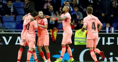 برشلونة يسحق إسبانيول فى ديربى كتالونيا وينفرد بصدارة الليجا.. فيديو