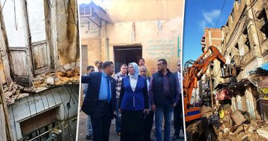 صور.. تصدع وانهيار جزئى بـ13 عقارا فى الإسكندرية خلال نوة "قاسم".. حى الجمرك الأكثر تأثرا بـ6 عقارات.. "وسط" يحذر من عدم صيانة أسطح العقارات.. و"غرب" يحمل أصحاب العقارات المسؤلية.. والمحافظة تحصر الآيلة للسقوط