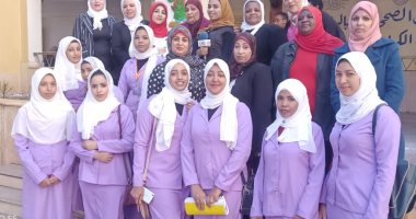 صور.. المعهد الفنى الصحى بأسوان يشارك فى حملة 100 مليون صحة  