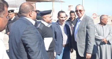 محافظ البحر الأحمر يتفقد كمين الكيلو 3 غرب مرسى علم