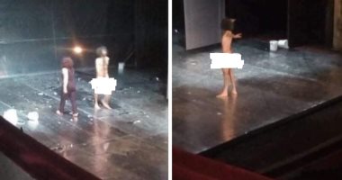 "يا كبير".. تفاصيل مسرحية شهدت ظهور أحد الممثلين عاريا بمهرجان أيام قرطاج.. الممثل ظل لأكثر من نصف ساعة عاريا أمام الجمهور.. المسرحية تناقش حالة الحرب فى سوريا.. ورئيس المهرجان: ارتجل المشهد على المسرح.. صور