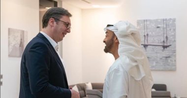 محمد بن زايد يستقبل الرئيس الصربى لتعزيز علاقات التعاون والصداقة بين البلدين