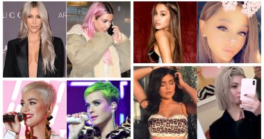 النيولوك محيرهم ..10 فنانات غيروا ستايل شعرهم فى 2018.. كيم كارداشيان أشهرهم 
