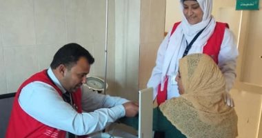 تواصل إقبال أهالى شمال سيناء على حملة 100 مليون صحة 